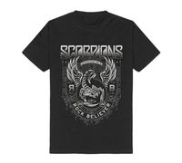 Scorpions Rock Believer Ornaments Uomo T-Shirt Nero XL 100% Cotone Regular