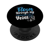 Scorre attraverso le mie vene Taglio di capelli Acconciatura Barbiere PopSockets PopGrip Adesivo