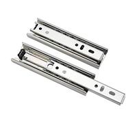 Scorrevole del cassetto con cuscinetto a sfera ， 2 pezzi 5 pollici Mini scivoli per cassetti corti Montaggio laterale Guida per mobili Guida completa Estensione Armadio da Hardware