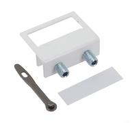 Scorrevole in ferro controllato a chiave per finestra per l'installazione su binari interni o centrali di vetro scorrevole per finestre con profili stretti (bianco)