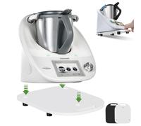 Scorrevole per Bimby TM6 TM5 in Acrilico：Scivolo per un Movimento Facile,Vassoio Scorrevole per Thermomix,Bimby Accessori,Movimento Rapido (Bianco)