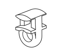 SET 500 GANCI GANCIO SCORREVOLI PER TENDE TENDA VELE CAMION BINARIO IN PLASTICA