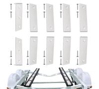 Scorrimenti per sostenitori di barca per cuscinetti scorrevoli dietro le quinte per rimorchi per barche | Tamponi scorrevoli sovrapposti per Seaki, Fischer e Pontonboaten | Edizione grassa di re