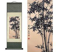 Scorrimento murale, Dipinto su rotolo di arte cinese, Pergamene di paesaggi, Dipinto su rotolo di arte cinese da parete Scorrimento giapponese, Dipinto su rotolo di seta Decorazione murale asiatica Qu