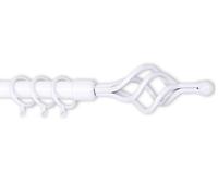 SCORRITENDA BRIXO ETRURIA SPIRAL BIANCA BASTONE PER TENDE ARREDO CASA