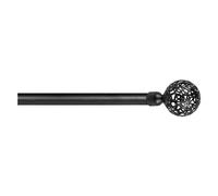 SCORRITENDA 'KIT FERRO' mod. 'Boccia fiore' col. nero Ø 20/19 mm.