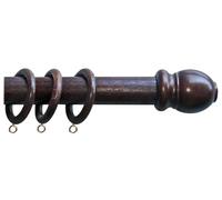 Scorritenda legno a strappo D23mm 180cm Noce Emmegi