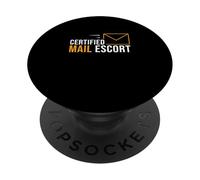 Scorta di posta certificata Mailman divertente Un operatore del servizio postale PopSockets PopGrip Adesivo