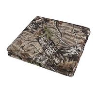 scosao Camouflage Net, Reticolato da Camuffamento Militare Rete Mimetica per Caccia, Telo Mimetico Ombreggiante Tessuto in Poliestere 300D,Forest,1.5 * 4m/5 * 13ft