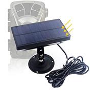 scosao Pannello Solare per Fotocamera Caccia DC 9V/2400mAh IP54 Impermeabile Caricatore Portatile Banca di Energia Solare Compatibile con telecamere da caccia Fototrappola (9V)