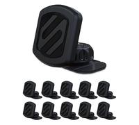 Scosche MAGDM-10KFLT MagicMount - Supporto magnetico da auto per cruscotto, testa magnetica regolabile a 360°, compatibile con iPhone, Samsung e tutti i dispositivi, confezione da 10