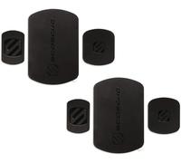 Scosche MRK2PK-UB MagicMount, piastra metallica di ricambio per telefono, piastre metalliche per supporto magnetico per auto, universale, con tutti i dispositivi e custodia per telefono, nero,