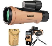 Scotar Telescopio monoculare 12 x 50, FMC antiappannamento, impermeabile IP67, con prisma a fase BAK4 e rivestimento dielettrico, set di accessori avventura: borsa, adattatore per smartphone, mini