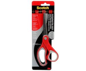 Scotch 1428 forbici da cancelleria Universale Taglio a zig zag Grigio Rosso Acciaio inox