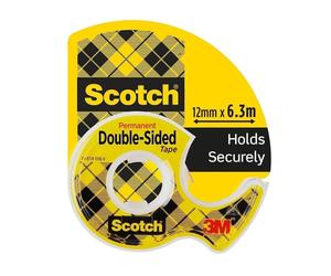 Scotch 3M Refill Rolls of Double-Sided Adhesive Tape, 6.3 m x 12 mm, (Pack of 2)