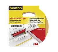Scotch 42012050 - Nastro adesivo universale, biadesivo, 50 mm x 20 m, marrone chiaro