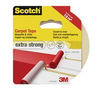 Scotch 42022050B Nastro Biadesivo per Moquette e Pavimento in Vinile, Trasparente, 20 m x 50 mm