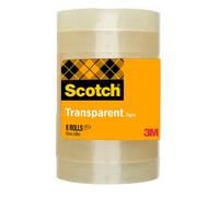 SCOTCH - 7100336194 - Nastro adesivo 508 - 19 mm x 66 m - PP - trasparente - Scotch - torre 8 rotoli - 45176 - Conf. da 1 Pz. - 7100336194