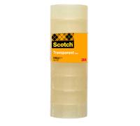 SCOTCH - 7100336276 - Nastro adesivo 508 - 19 mm x 33 m - PP - trasparente - Scotch - torre 8 rotoli - 45174 - Conf. da 1 Pz. - 7100336276
