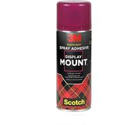 Scotch Adesivo Spray Display Mount, 1 Bomboletta, 400 ml | Adesivo Permanente Multiuso ad Alta Resistenza, Spruzzo Controllato, Compatibile con la Maggior Parte dei Materiali