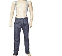 SCOTCH AND SODA Chino grigio slim uomo bretelle