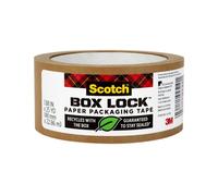 Scotch® Box Lock Paper Packaging Tape, 1.88" x 25 Yd.