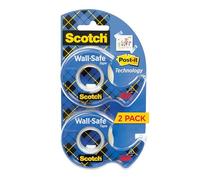 Scotch Brand Wall-Safe Tape, Trusted Favorite, Engineered for Office and Home Use, 3/4 x 600 Inches, 2 Rolls (183-DM2)