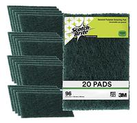 Scotch-Brite - Panno abrasivo 96-20, 20 pezzi, 15,2 x 22,9 cm, per pulizia generica, per uso alimentare, antiruggine