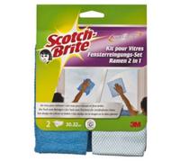 Scotch-Brite SBWT715 Panno per la Pulizia Microfibra Blu Grigio 2 pz