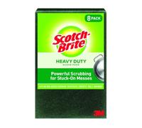 Scotch-Brite Scour Pad Pagliette Resistenti, Ghisa, Verde, 8 Pads, 8 unità