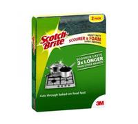 Scotch Brite Spugna resistente in schiuma Scrub multiuso Versatile Confezione da