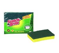 spugna classic - 14,2x2,4x11,5 cm - giallo/verde - scotch brite - conf. 2 pezzi