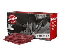 Scotch-Brite (TM) 7447B - Cuscinetto multiuso in ossido di alluminio, 22,9 cm di lunghezza x 15,2 cm di larghezza, marrone (confezione da 60)