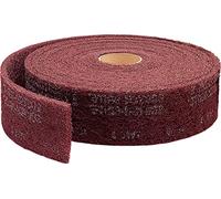 Scotch-Brite(TM) Clean and Finish Roll, ossido di alluminio, 12 larghezza x 30' lunghezza, grana molto fine (confezione da 1), 30in x 4in, Maroon