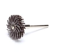 scotch-brite (TM) Radial Bristle Disc, 25000 rpm, 3 diameter, 360 Grit, verde lime (confezione da 10), Pack of 24, Dark Brown