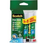 Scotch Colla Stick Permanente, Senza Solventi, 3 Pezzi x 21g, Confezione da 3 Pezzi