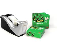Dispenser C60 per nastri 19 mm - 4 rotoli Scotch Magic 810 inclusi - 19 mm x 33 mt - argento - Scotch