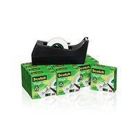 Dispenser per nastro adesivo Scotch® Magic C38 nero + 12 rotoli 19 mm x 33 m SM