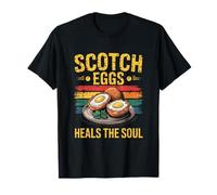 Scotch Eggs Guarisce L'anima Divertente Vintage British Foodie Maglietta