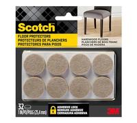 Scotch Felt Furniture Pads, 1-In. Round, Beige, 32-Ct. -SP802-NA