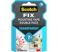 SCOTCH - 7100261816 - Nastro biadesivo FIX™ - 1,9 cm x 1,5 m - trasparente - Scotch - 59102 - Conf. da 1 Pz. - 7100261816