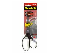 Forbici Titanium No Stick - 20 cm - impugnatura asimmetrica - lama in titanio con rivestimento antiadesivo - nero - Scot