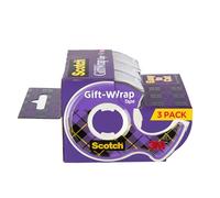 Scotch Giftwrap Tape-.75"X300" 3/Pkg