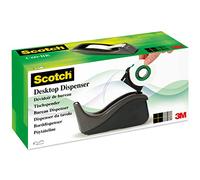 Scotch Kit con Dispenser, 1 Rotolo di Nastro Adesivo 3M Scotch Magic, Nero
