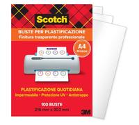 Scotch Laminating Pouches Size A4 80 Microns 100 Pouches/Pack