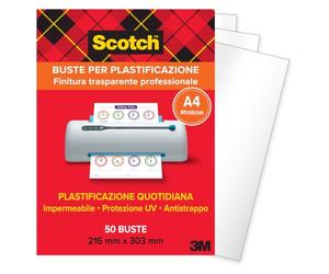 Scotch Laminating Pouches Size A4 80 Microns 50 Pouches/Pack