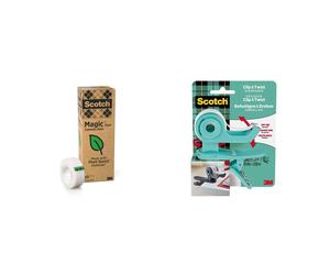 Scotch Magic Invisible Tape A Greener Choice, 19mm x 33m, 9 Rolls - Plant-based