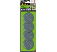 Scotch Move & Protect Flex Sliders SP61A03, adesivo, grigio, Ø 65 mm, 4/Confezione - 500 Kg