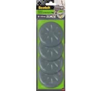 Scotch Move & Protect Flex Sliders SP61A04, adesivo, grigio, Ø 80 mm, 4/Confezione - 600 Kg