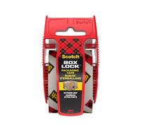 Scotch Nastro da imballo Box Lock - 1 Rotolo con dispenser, 48 mm x 20,3 m - Nastro Adesivo per Chiudere Scatole, Cartoni e Pacchi